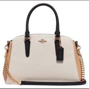 COACH Leather Color-block  LILLIE Carryall Purse
